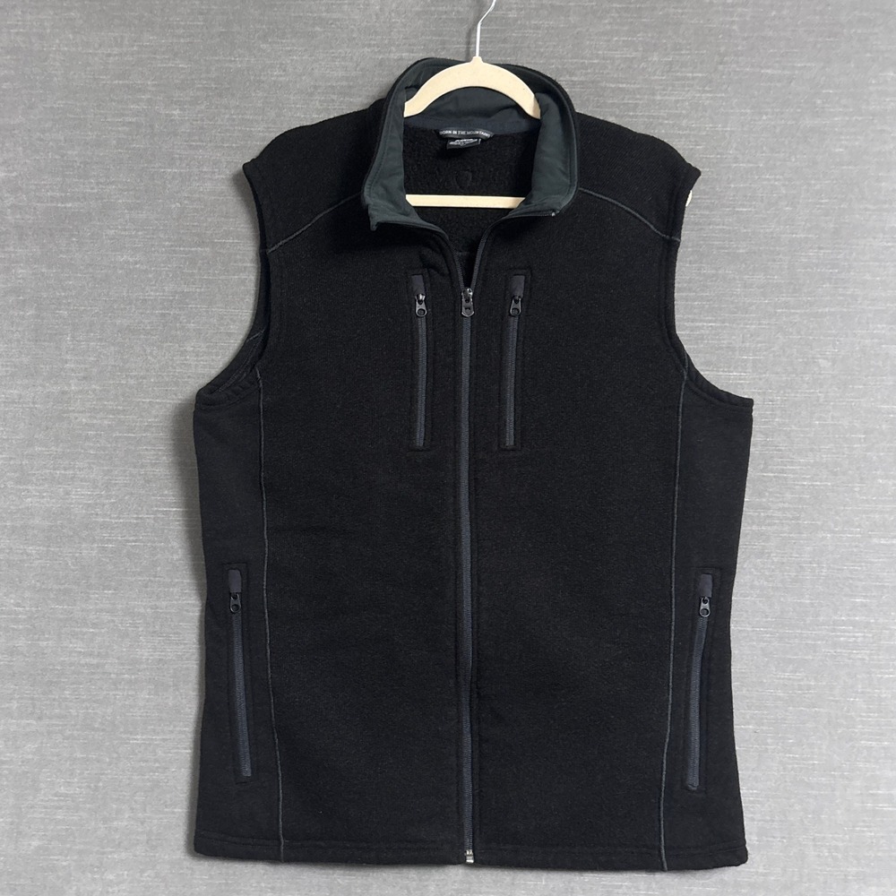 Kuhl Vest XL Black Full Zip Gilet Jacket Sweater Fleece Outdoor Activewear